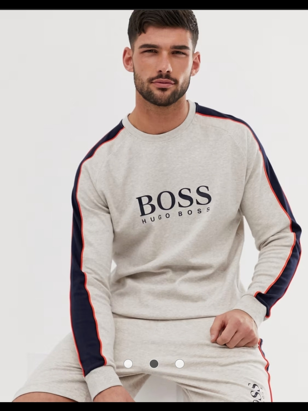 HUGO BOSS SET 100% COTTON SWEATSHIRT + SHORTS